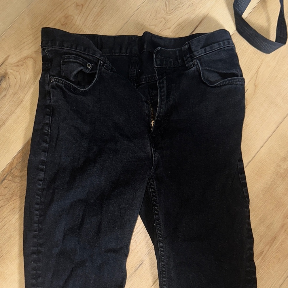 H&M Men's Black Straight Jeans